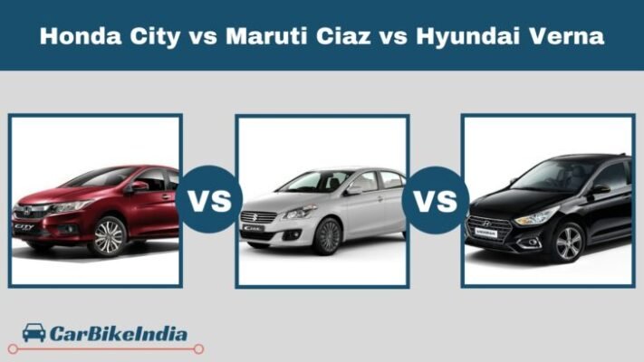 Honda City vs Maruti Ciaz vs Hyundai Verna