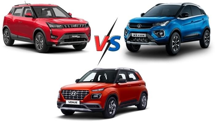 Hyundai Venue vs Tata Nexon vs Mahindra XUV300