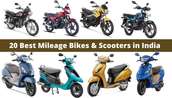 Best Mileage Bikes and Scooters in India in 2021