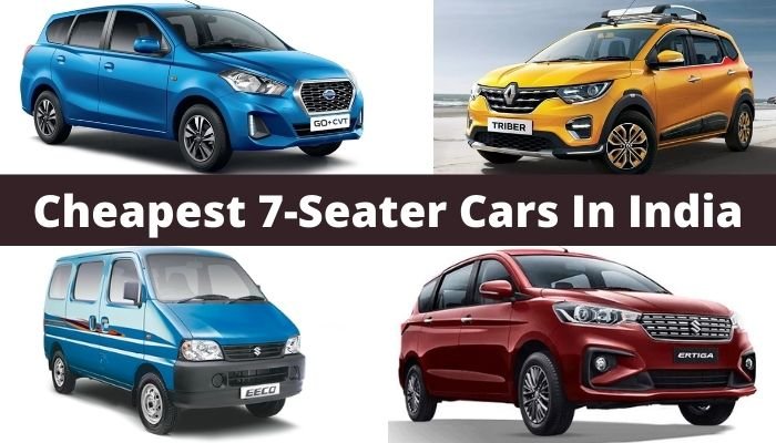 Cheapest 7-Seater Cars In India