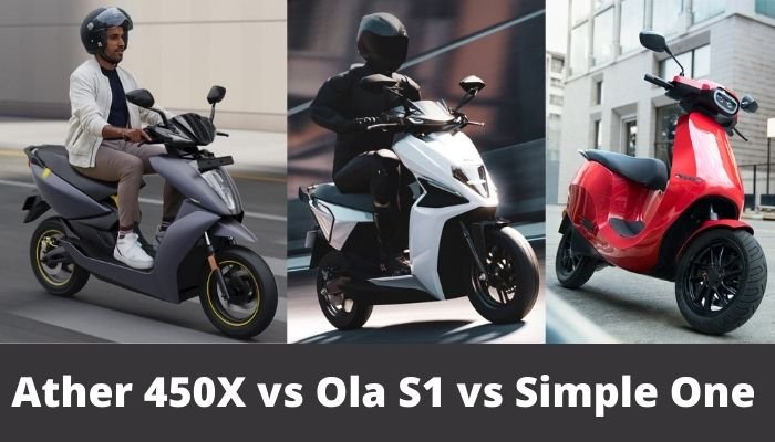 Ather 450X vs Ola S1 vs Simple One