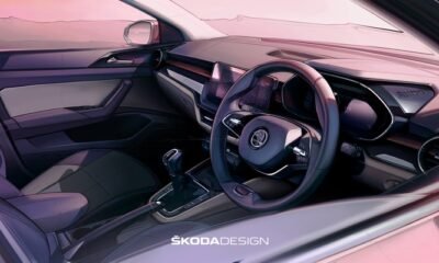 Sketch of Interior of Skoda Slavia