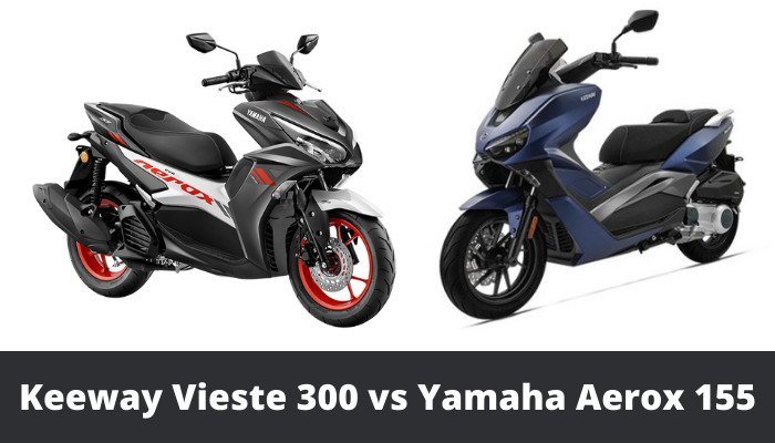 Keeway Vieste 300 vs Yamaha Aerox 155