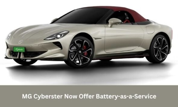 MG Cyberster Now Offer Battery-as-a-Service